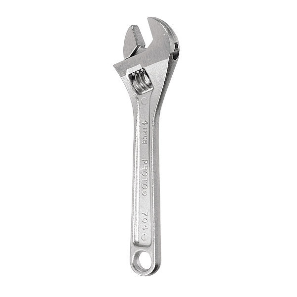 Proto Adj. Wrench, 6", 15/16" Cap., Chrome J706