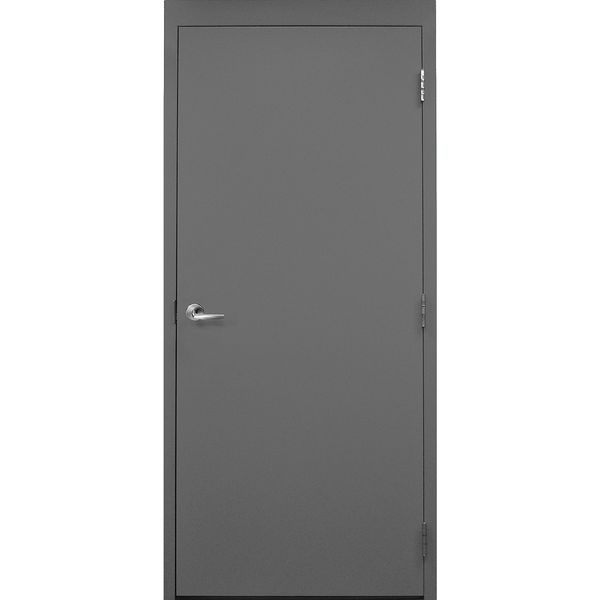 Ceco Noise Reduction Door with Frame, LH, 84 in H, 36 in W, 1 3/4 in Thick, 16-gauge steel, Type: 1 CST-STC46-3070-LH-MORT