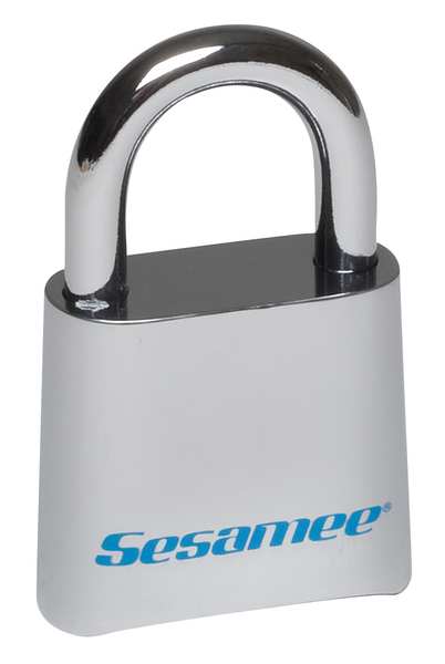 Sesamee Combination Padlock, Bottom, Silver KCR0436