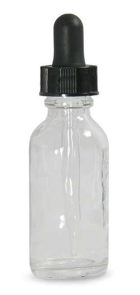 Qorpak Dropper Bottle, 30mL/1oz, Clear, Round, PK48 GLC-05723