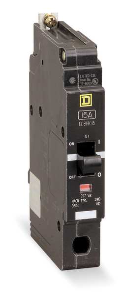 Square D Miniature Circuit Breaker, EDB Series 50A, 1 Pole, 277V AC EDB14050
