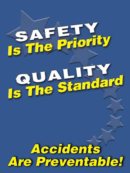 Accuform Safety Poster, 24 x 18In, FLEX PLSTC, ENG SP124512L