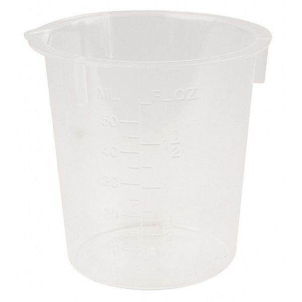 Lab Safety Supply Disposable Beakers, 50mL, PK100 3UDH9