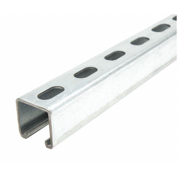 Zoro Select Strut Channel, 1-5/8" W, 5 ft. L, Silver, Gauge: 12 FS-200SS PG 60.00