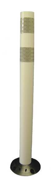 Zoro Select Delineator Post, Height 36 In, White 04-736W