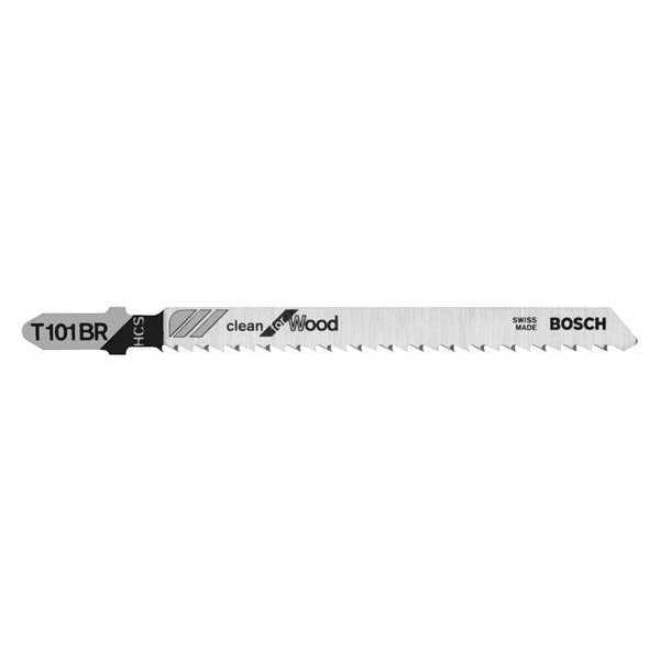 Bosch Jigsaw Blade, T-Shank, 4 In. L, PK5 T101BR