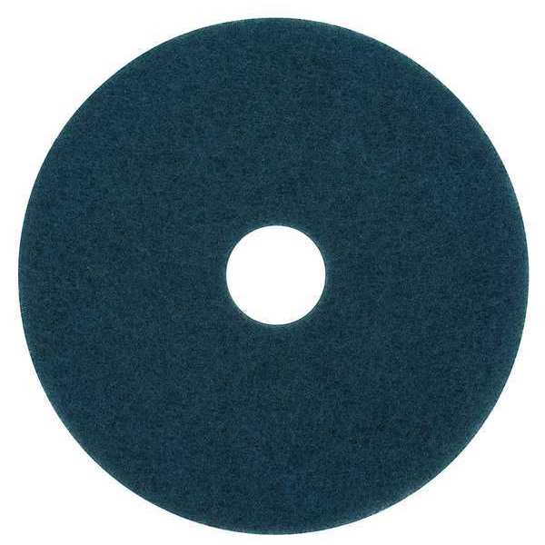 3M Scrubbing Pad, 12 In, Blue, PK5 5300-12