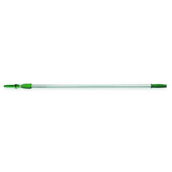 Unger 156" Threaded Telescoping Pole, 7/8 in Dia, Silver/Green, Aluminum/Plastic EZ400