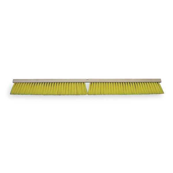 Tough Guy 36 in Sweep Face Broom Head, Medium, Yellow 3U768