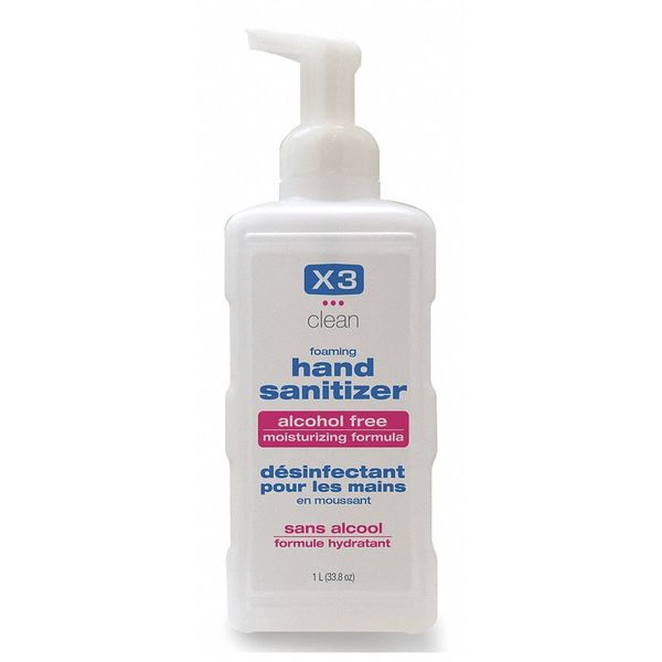 X3 Clean Hand Sanitizer, Size 1L, Non-Alcohol 10003