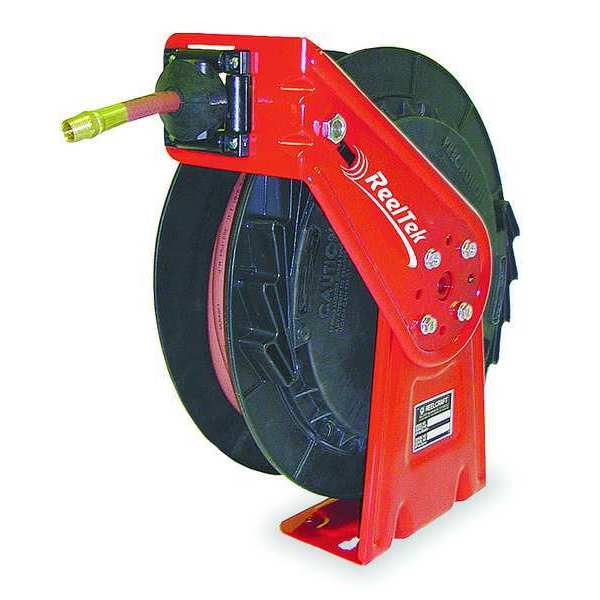 Reelcraft Spring Return Hose Reel, 1/2 in Hose Dia., 35 ft Length, 300 psi RT835-OLP