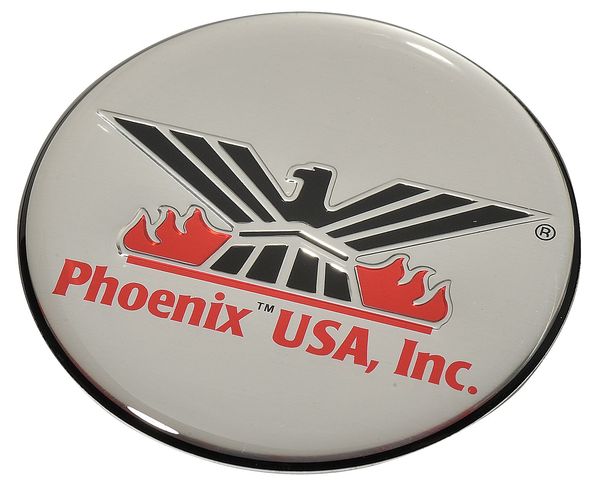 Phoenix Phoenix Logo, 2 In, Silver CLPH2