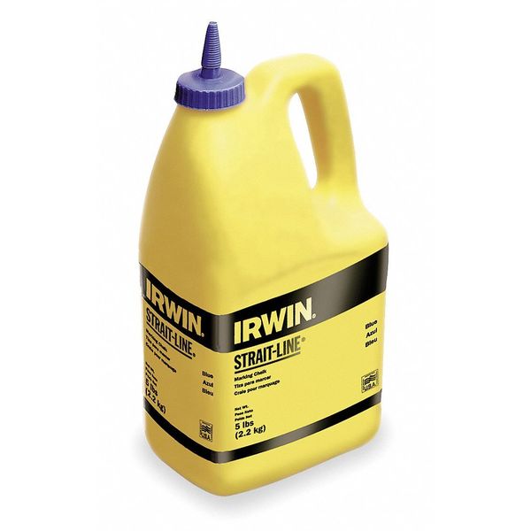 Irwin Marking Chalk Refill, Temporary, Blue, 5 lb 65101