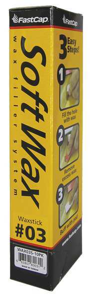 Fastcap Soft Wax Filler System, 1 oz, Refill Stick, Beige, Soft Wax WAX03S-10PK