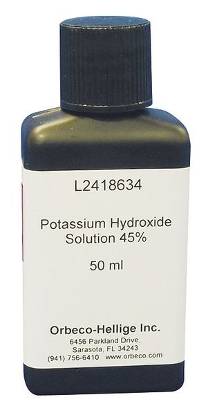 Lovibond BOD Meter Potasium Hydroxide, 45 per 50mL 2418634