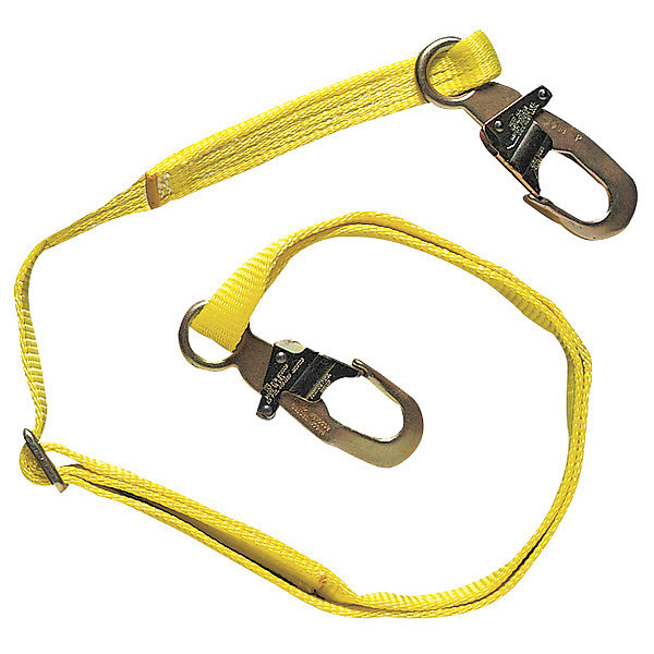 Msa Safety Restraint Lanyard, 6 ft., Yellow 505204