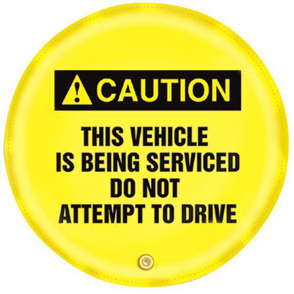 Accuform Caution Sign, 24" H, 24" W, English, KDD738 KDD738