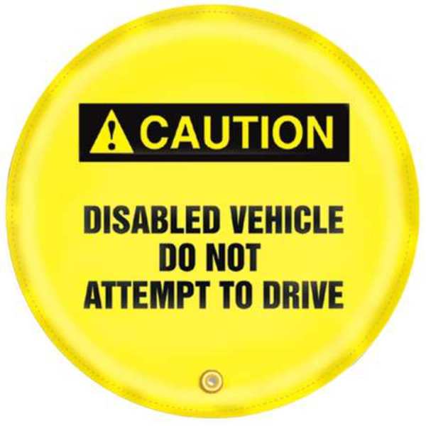 Accuform Caution Sign, 16 in H, 16 in W, Vinyl, English, KDD717 KDD717