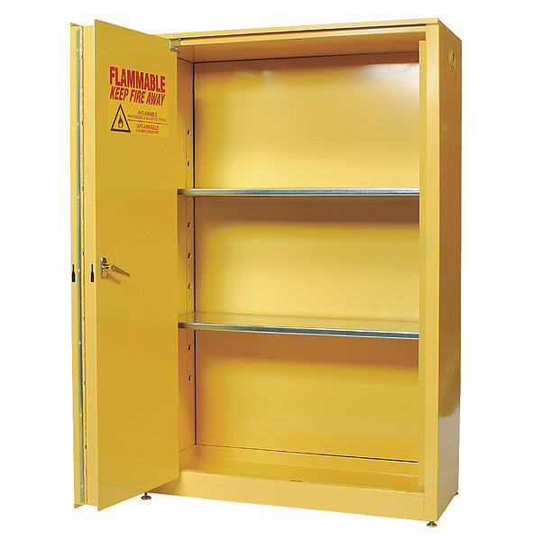 Eagle Mfg Flammable Safety Cabinet, 45 gal., Yellow 1945X