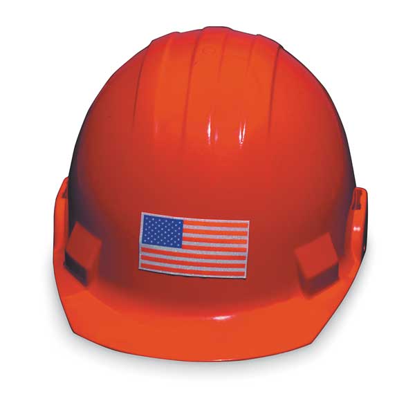 Accuform Hard Hat Label, 7/8 In. H, 1-5/8 In. W, PK5 LHTL671