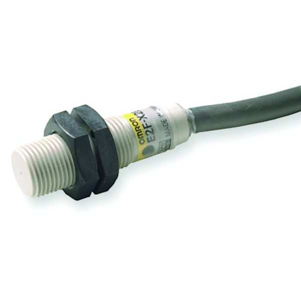 Omron Proximity Sensor, Inductive, 12mm, NPN, NO E2F-X2E1