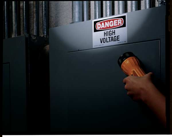 Brady Danger Label, Electrical Hazard, PK8, 21006LS 21006LS