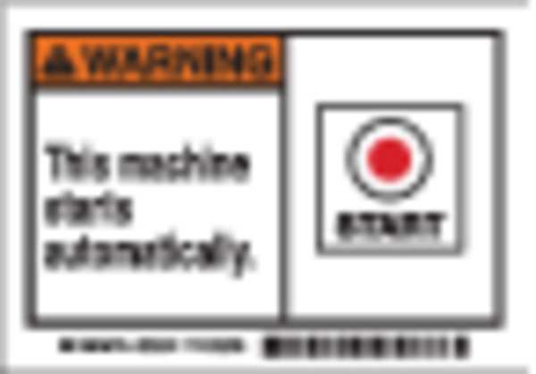 Brady Machine/Equipment Label, PK5, 86902 86902