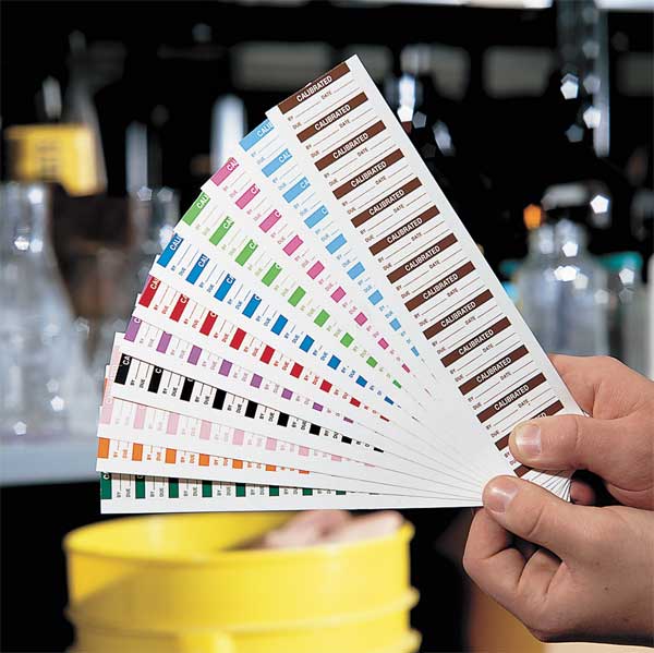 Stranco Calibration Label Color Pack, ENG, PK182, TCSL2-COLOR-PAC TCSL2-COLOR-PAC