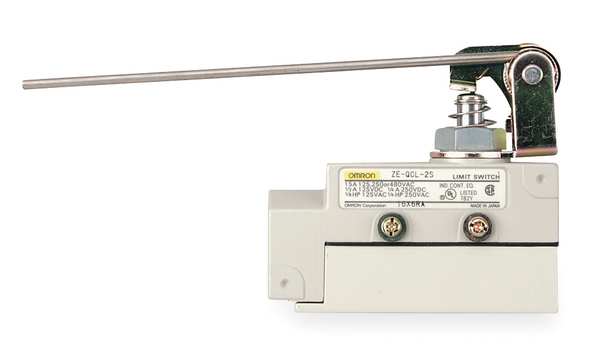Omron Limit Switch, Lever, Plunger, SPDT, 15A @ 480V AC, Actuator Location: Top ZE-QCL-2S