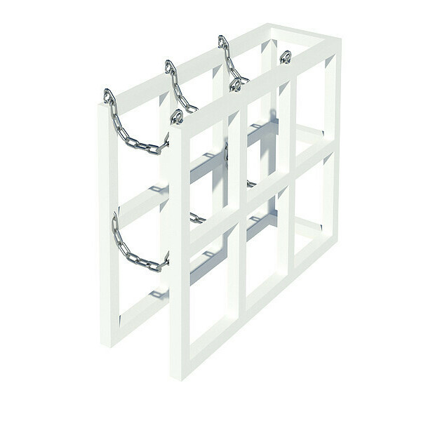 Instock Gas Cylinder Rack, 45" W, 16" D, 30" H GRCRFM3X1