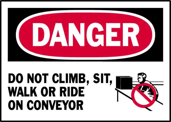 Brady Danger Label, Instruction, 5 In. W, PK5, 86256 86256