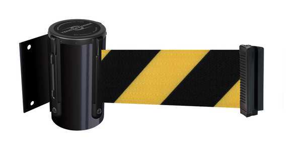 Tensabarrier Belt Barrier, Black, Belt Yellow/Black 896-STD-33-STD-NO-D4X-C