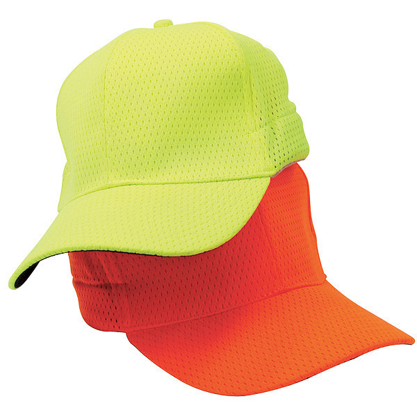 Occunomix Baseball Hat, Hi-Vis Lime LUX-BCAP-Y