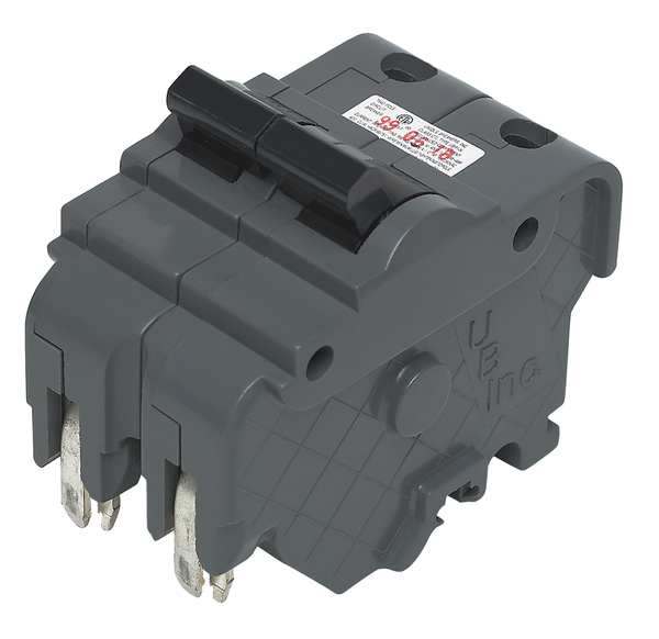 Federal Pacific Miniature Circuit Breaker, UBIF Series 20A, 2 Pole, 120/240V AC UBIF220N