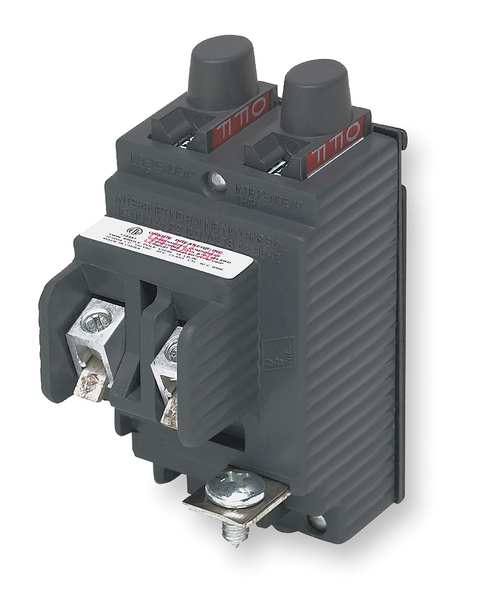 Pushmatic Miniature Circuit Breaker, UBIP Series 15/15A, 1 Pole, 120/240V AC UBIP1515