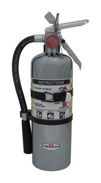 Amerex Fire Extinguisher, 2A:10B:C, Dry Chemical, 5 lb B500TC