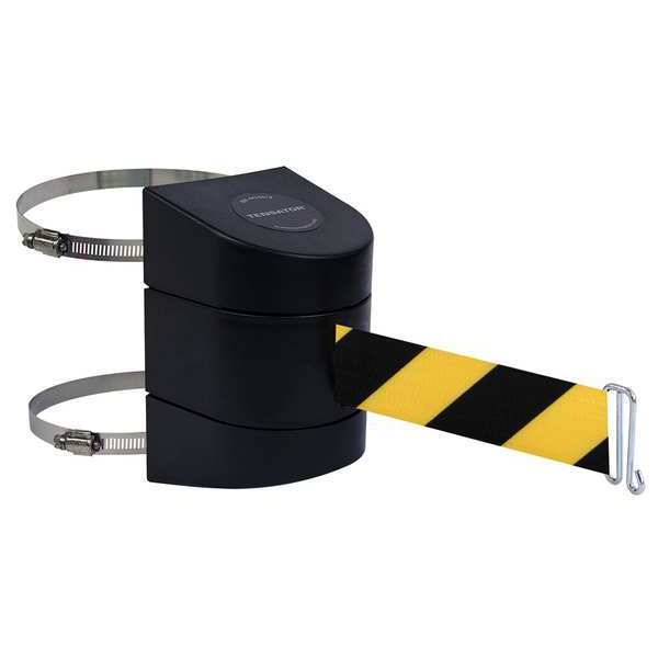 Tensabarrier Belt Barrier, Black, Belt Yellow/Black 897-15-C-33-NO-D4X-A