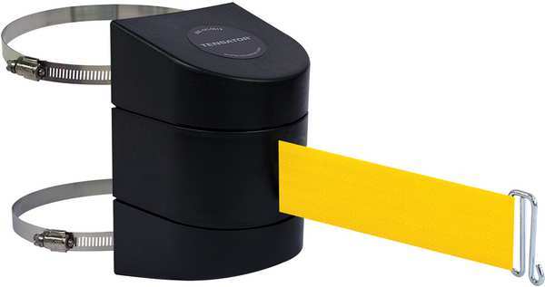 Tensabarrier Belt Barrier, Black, Belt Color Yellow 897-30-C-33-NO-Y5X-A