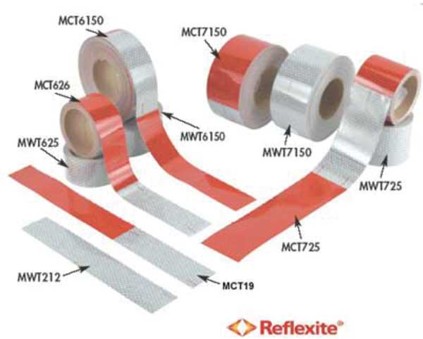 Oralite Consp Tape, Truck and Trailer, 2"X0.5Yd 18382