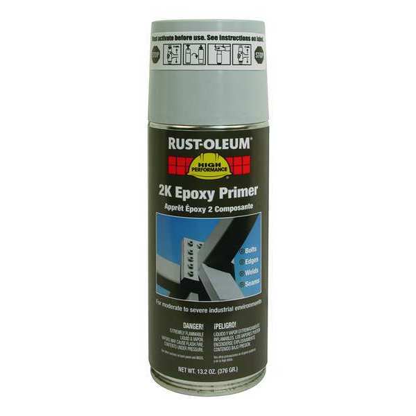 Rust-Oleum Spray Epoxy Primer, Gray, Flat Finish, 13.2 oz 247597