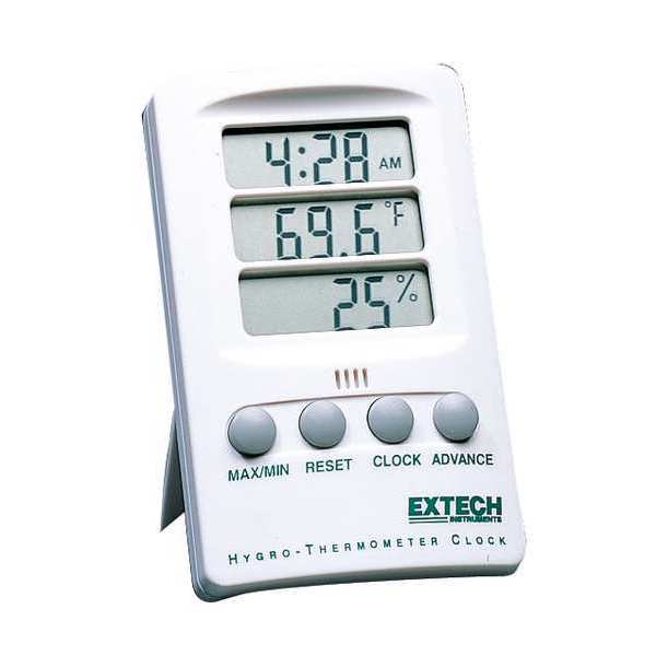 Extech 445702 Hygro-Thermometer Clock