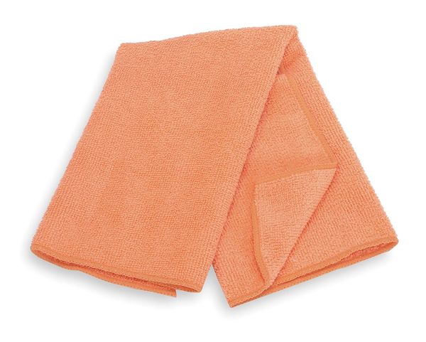 Tough Guy Antibacterial Cloth 12" x 15", Orange, 2PK 3ZNE4