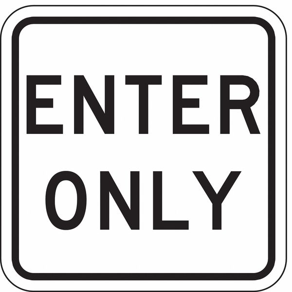 Zing Traffic Sign, 18 in H, 18 in W, Aluminum, Rectangle, English, 2301 2301