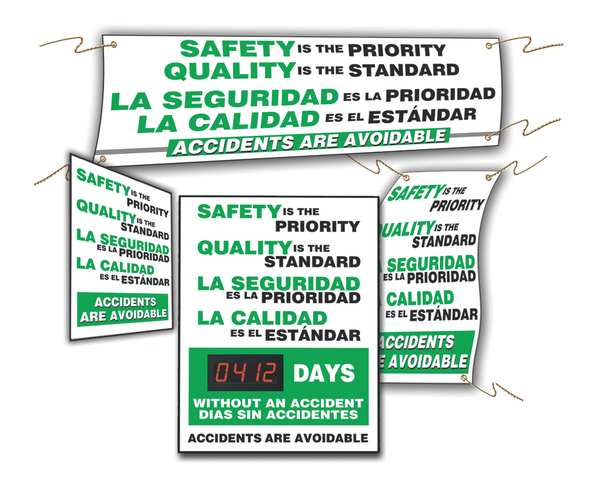 Accuform Quality Control Sign, 28 x 20In, BW/GRN, AL SBMSK434
