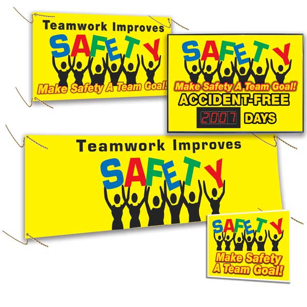 Accuform Safety Motivation Set, Safety Team Goal MSK416