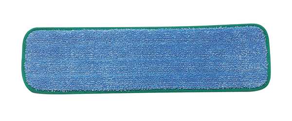 Rubbermaid HYGEN FGQ41000BL00 18 Blue Microfiber Hook & Loop Wet Mop Pad