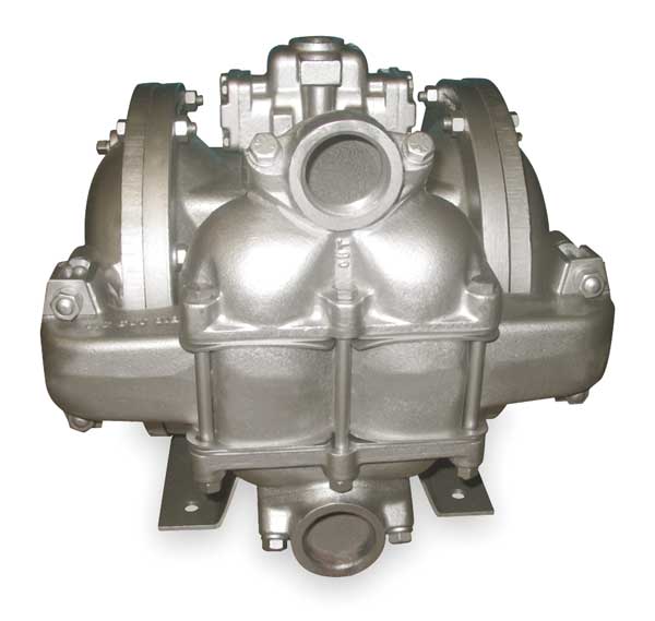 Sandpiper Double Diaphragm Pump, Aluminum, Air Operated, Santoprene, 105 GPM HDB1 1/2,SS8A.