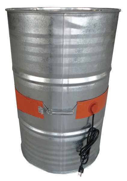 Zoro Select Drum Heater, 55Gal, 8.7A, 115V, L66 3/4In 3CDA1