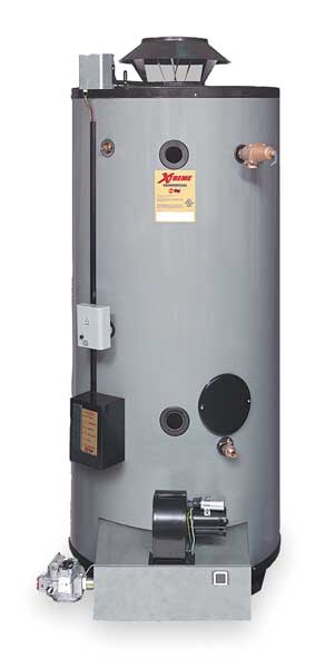 Rheem-Ruud Natural Gas Commercial Gas Water Heater, 90 gal., 120V AC GX90-715A