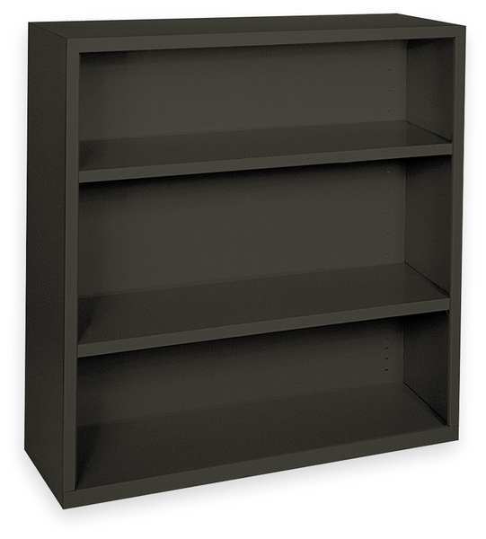Atlantic Metal Bookcase, Steel, 3 Shelf, Black, 42HX36W" BA20361842-09
